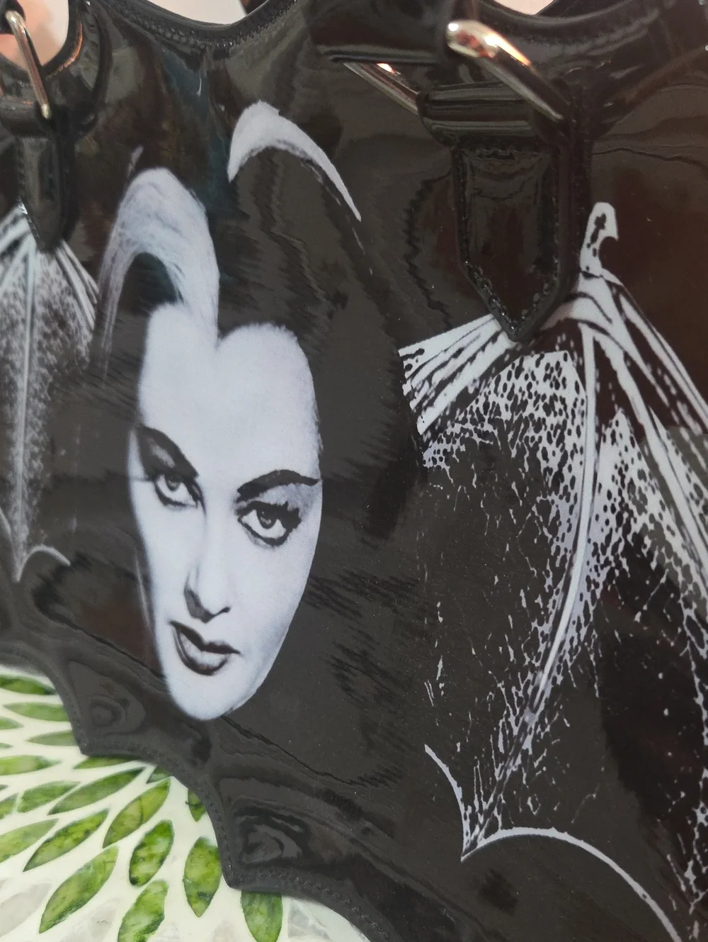 The Munsters Lily Bat Shaped Handbag Purse by Rock Rebel RARE - Picture 3 of 15